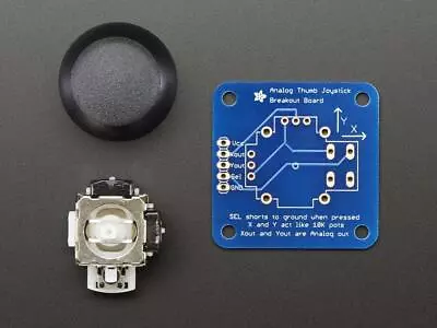 Adafruit Analog 2-axis Thumb Joystick With Select Button + Breakout Board • $6.95