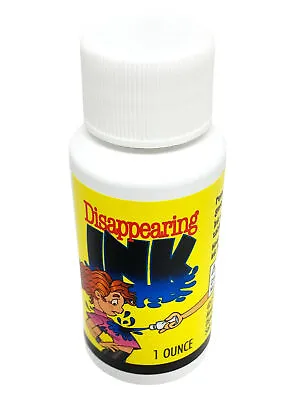 Disappearing Ink Bottle Squirt Gag Gift Classic Vanishing Magic Disappears 1 Oz • $14.21