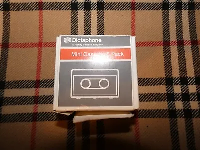 Vintage 4-Pack Pitney Bowes M30  MICROCASSETTE TAPES Dictaphone Answerphone • £17