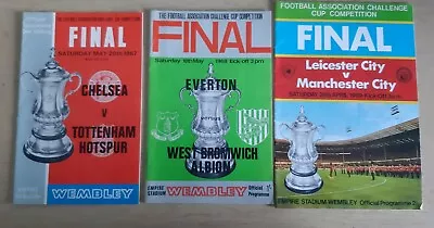 3 X FA Cup Final Programmes 1967 1968 1969 • £5.99