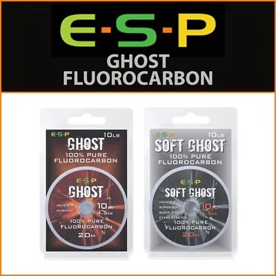 £8.95 • Buy Esp Ghost Fluorocarbon - New | All Breaking Strains - Carp Fishing