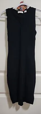 $120 • Buy SASS & BIDE Dance Of Fibonacci Ribbed Knit Pencil Dress Black, Size M / 12