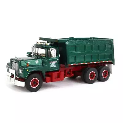 First Gear DCP 1/64 Green Mack R Dump Truck Venezia Bulk Transport 60-1509 • $69