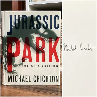 *Signed* Jurassic Park - Michael Crichton (special Illustrated Gift Edition) HC • $195