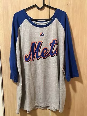 NWT New York Mets Mike Piazza Majestic Men's TShirt Size XXL 2XL Cooperstown • $24