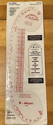 Vtg.  1976 Oleyar Designer's Curve Sewing Ruler In Original Case • $15