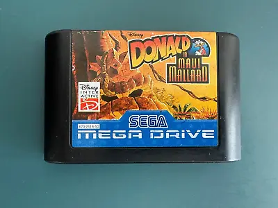 Mega Drive DONALD IN MAUI MALLARD CART Sega Duck PAL EXCLUSIVE RELEASE • $58.09