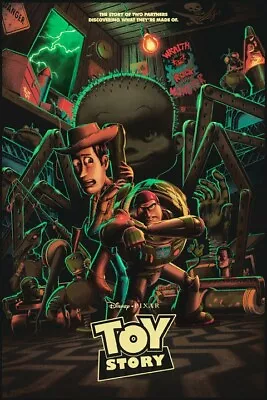 Toy Story By Matt Ryan Tobin Glow In The Dark Mondo Screen Print Poster 24x36 • $74.99