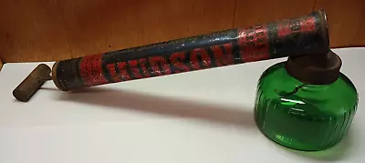 195Os Hudson Mfg Garden Sprayer Duster | Vintage Tool Green Jar Antique Farm * • $14