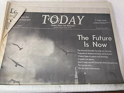 July 17 1969 NASA Apollo 11 Moon Landing Florida Today Space Newspaper Complete • $60