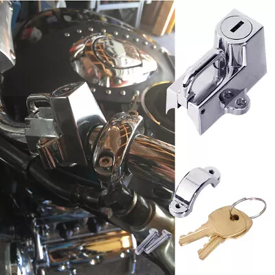 Motorcycle Chrome Helmet Lock For Yamaha V-Star 650 950 1100 1300 Classic Custom • $23.99