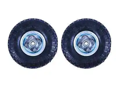 Sack Truck 10  Tyre X 2 20mm Bore Replacement Wheel Barrow Pneumatic 2 Pack • £18.99