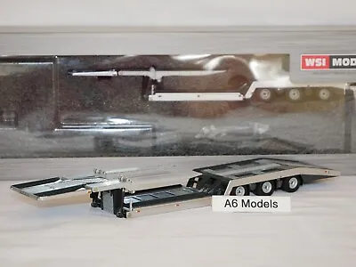 WSI Models ~ Truck Transporter Trailer 3 Axle Silver  Estepe  1:50 Scale 04-2114 • £78.95