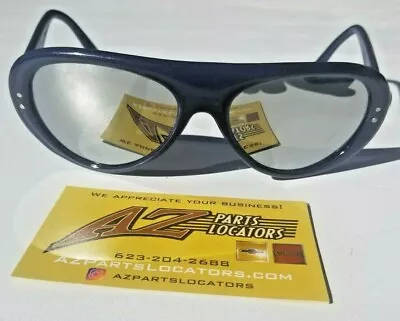 Vintage 1970s I Ski Rally Aviator Ski Sunglasses Japan Blue Frame Mirrored Lens • $49.99