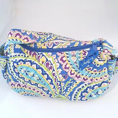 Vera Bradley Capri Maggie Womens Pocketbook Blue Shoulder Bag Purse Paisley • $24.47