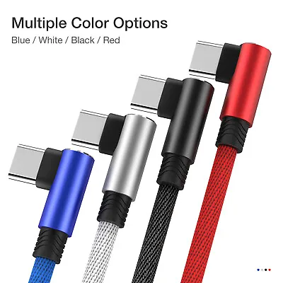 Durable Type C USB 90 Degree Elbow Cable Charger Quick Charge Cord For Samsung • $8.59