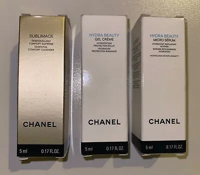 Chanel Sublimage Cleanser Hydra Beauty Gel Crème & Micro Serum Travel Size 5ml • £15.99