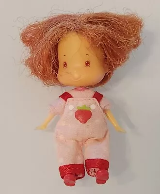 Vintage Miniature Strawberry Shortcake Mini Doll With Hair Jointed FREE SHIPPING • $26.99