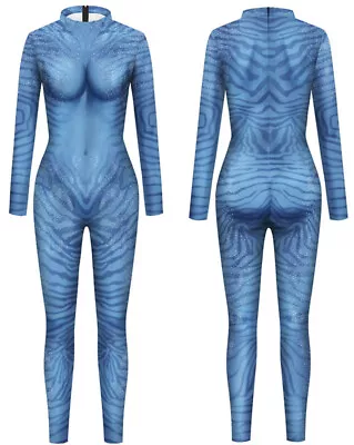 Avatar 2 Jake Sully Cosplay 3D Jumpsuit Costume Outfit Bodysuit New XL Size • $35