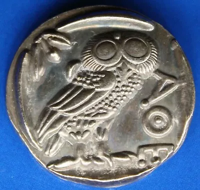 Vintage Ancient Greek Athena & Owl Filler Coin - Nice Example • $12.90