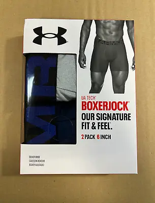 Men's Under Armour 2-pack UA Tech 6-inch Boxerjock Briefs (Select Size/Color) • $29.50