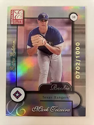 2001 01 Donruss Elite Mark Teixeira Extra Edition Rookie #250 Only 543 Exist • $49.95