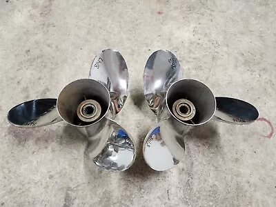 Pair Of 14 5/8  X 23p Quicksilver Mirage Ss Propellers Mercury P8147 P8148 • $675