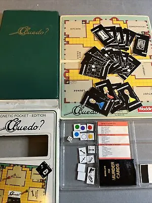 Vintage 1989 Waddingtons Cluedo Magnetic Travel Pocket Game • £5.90
