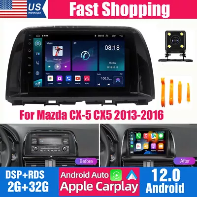 Android 12 CarPlay Car Radio Stereo GPS Navi BT For Mazda CX-5 CX5 2013-2016 USA • $146.01
