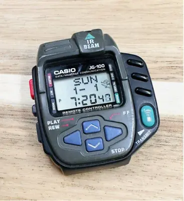 Casio Super Cyber Cross JG-200 Vintage Digital Watch Used • $147