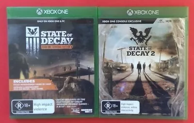 State Of Decay Year 1 + State Of Decay 2 XBOX ONE X2 Bundle TRACKING+FREE POST • $31.95