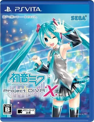 PlayStation PS Vita Hatsune Miku Project DIVA X Japanese Vocaloid Rhythm Game • $22.89