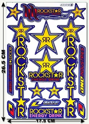 Rockstar Energy Sticker Drink Metal Mulisha Motocross Racing Sticker MotoGP. • $12.48