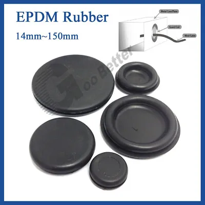 EPDM Rubber Cable Wire Rubber Grommet Blanking Grommet Plug Bung 14mm~150mm • £274.05