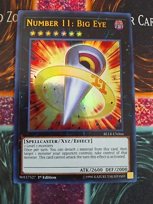 Yu-Gi-Oh! TCG Number 11: Big Eye BLLR-EN066 Ultra Rare 1st Edition Near Mint A1/ • $16.20