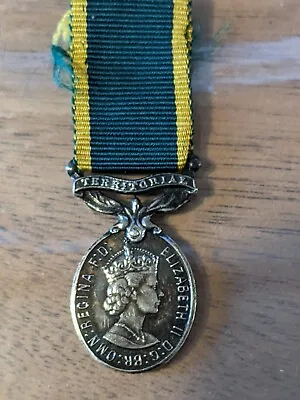 Territorial Force Efficiency Medal 1982 EIIR Miniature • £19.99