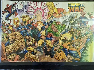 Vintage Infinity War Poster #110 Unused Ron Lim Art 1992 22x34 Marvel Comics • $39.99