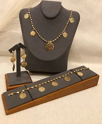 Lira Jewelry Set For Women Coin Jewelry Set Middle East Jewelry Arab Jewelry • $46.36