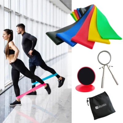 $19.97 • Buy 5PCS Rubber Resistance Bands Set, Strength Exercise Fitness Gym Crossfit Yoga AU