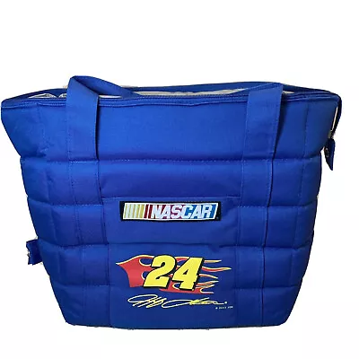 Vintage 2003 Jeff Gordon Blue Soft Sided Insulated Cooler Bag Zipper Carry Strap • $15.60