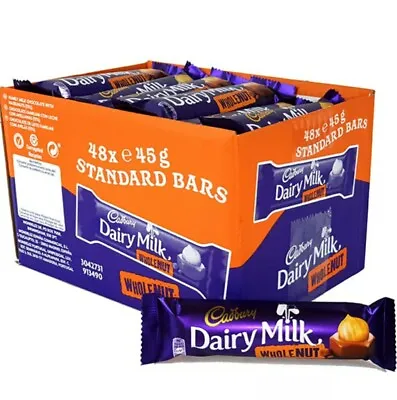 Cadburys Dairy Milk Whole NUT 48 X 45g.TRACKING DELIVERYBest Offer DATE:01/2025 • £35.99