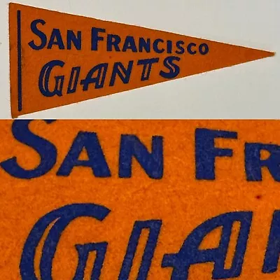Vintage SF San Francisco Giants Baseball Mlb Mini Pennant 2.5x5.75 Baseball • $19.95