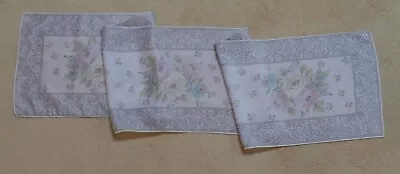 Vintage Liz Claiborne Silk Scarf 10 X 52 Pale Pink W/ Pastel Feminine Floral • $10.60