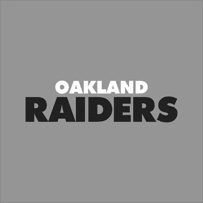 Oakland Raiders #3 NFL Team Logo Vinyl Decal Sticker Car Window Wall Cornhole • $37.01