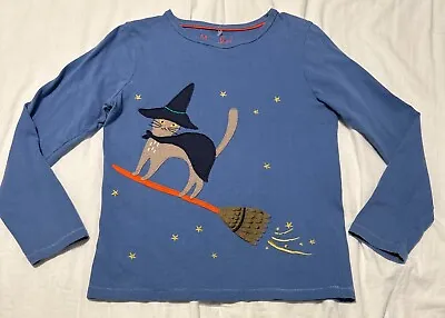 Mini Boden Cat Witch Broomstick Girls Shirt Size 9-10 • $24.99