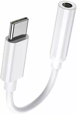 USB Type C To 3.5mm AUX Audio Headphone Jack Cable Adapter For Samsung Huawei • £3.95