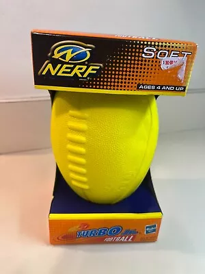 New Old Stock- Nerf Sports Turbo Jr. Mini Football Black & Yellow Soft Vintage • $76.57