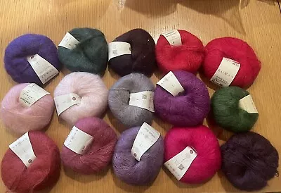 15 Skeins Rowan Kidsilk Haze Yarn Super Kid Mohair Silk New • $115