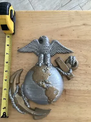 Large Marine Corps Solid Metal Emblem Wall Decore • $75