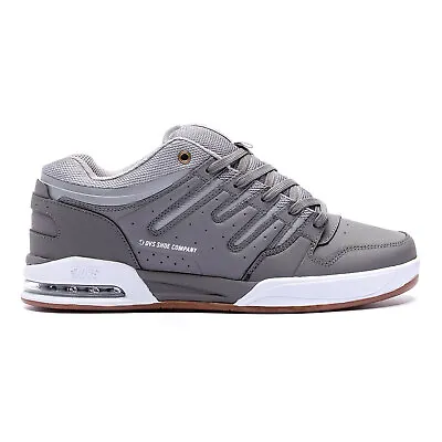 DVS Men's Tycho Charcoal Gray White Nubuck Low Top Sneaker Shoes Clothing App • $175.80